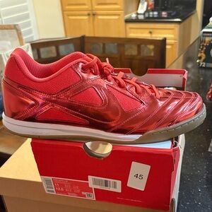 Nike Gato LV8 Metallic Red Indoor Soccer Shoe